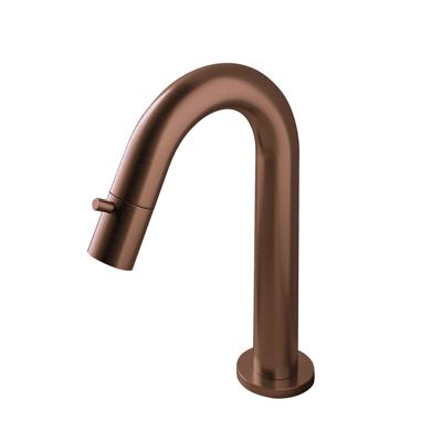Fonteinkraan Hotbath Cobber 1-knop gebogen 19.3 cm Rond Geborsteld Koper PVD Fonteinkraan Hotbath Cobber 1-knop gebogen 19.3 cm Rond Geborsteld Koper PVD