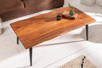 Massieve salontafel ORGANIC LIVING 110cm natuurlijk acaciahout met boomrand - 6539661 - thumbnail