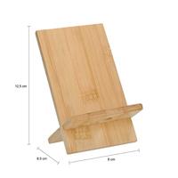 QUVIO Telefoonstandaard - Bamboe - Lichtbruin - thumbnail