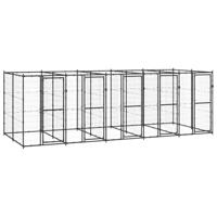 Hondenkennel 12,1 m² staal - thumbnail