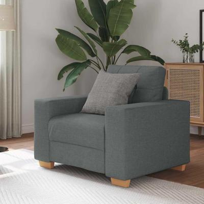 Fauteuil 60 cm stof donkergrijs