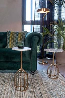 Dutchbone Bijzettafel 'Salerno' Marmer, 47cm hoog