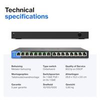 Linksys 16-poorts Gigabit PoE - desktopswitch (LGS116P) - thumbnail