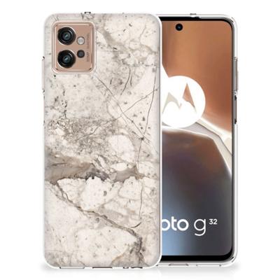 Motorola Moto G32 | TPU | Siliconen hoesje | Marmer Beige