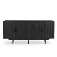 Giga Meubel - Dressoir Zwart - 180cm - Metaal|Mangohout - thumbnail