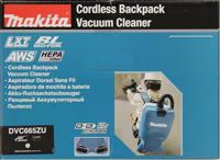 Makita dvc665zu | rug stofzuiger | 2x18v | zonder. accu's en lader - dvc665zu - thumbnail