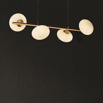 Searchlight Gouden hanglampPebble 4-lichts - 94041-4GO