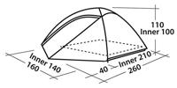 Easy Camp meteor 200 tent blauw - thumbnail