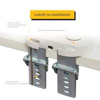 BakkerElkhuizen BE Flexible Dual 88,9 cm (35 ) Grijs Bureau - thumbnail