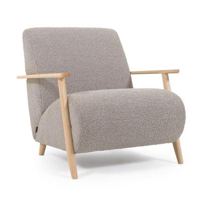 Kave Home Fauteuil 'Meghan' kleur Lichtgrijs