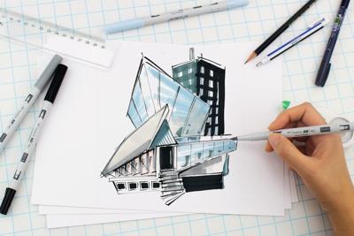 Tombow • abt pro marker set op alcohol basis basis kleuren 5pcs