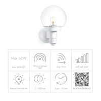 Steinel AUSSENLEUCHTE L 115 S WS 657413 Buitenlamp met bewegingsmelder (wand) LED E27 60 W Wit - thumbnail