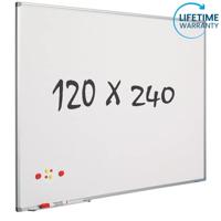 Smit Visual whiteboard, emaille, magnetisch, 240 x 120 cm - thumbnail