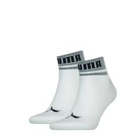 Puma Quarter Sokken New Heritage 2-pack Wit / Zwart-39/42 - thumbnail