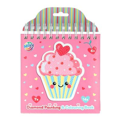 Diamond painting & kleur boek, 16x16cm