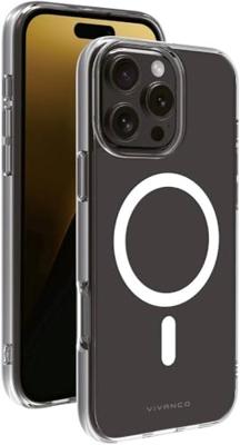 Vivanco MAG STEADY Backcover Apple iPhone 16 Pro Max Transparant Inductieve lading, Zanddicht, Spatwaterdicht, Stofdicht Vivanco MAG STEADY Backcover Apple iPhone 16 Pro Max Transparant Inductieve lading, Zanddicht, Spatwaterdicht, Stofdicht