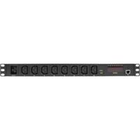 LogiLink PDU8P01 8AC-uitgang(en) 1U Zwart energiedistributie. - thumbnail