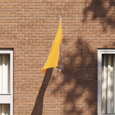VidaXL Vlaggen mast houder zilver 15 x 3 x 0,35 cm staal