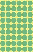 Avery-Zweckform 3143 Etiketten Ø 12 mm Papier Groen 270 stuk(s) Permanent hechtend Etiketten voor markeringspunten - thumbnail