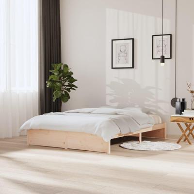 Bedframe massief hout 150x200 cm