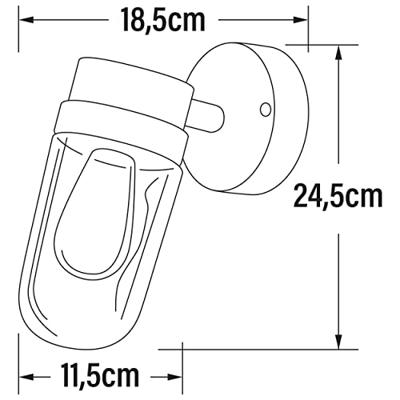 KonstSmide Landelijke buitenlampVega koper - 429-900