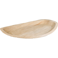 Depa Schaal | 1-vaks | palmblad | rechthoekig | 42x28cm | naturel | 100 stuks - thumbnail