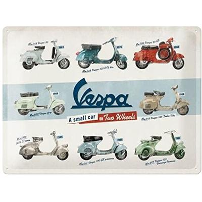 Wandbord tin sign Vespa models Wandbord tin sign Vespa models