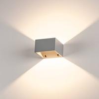 Wandlamp LOGS WALL zilvergrijs 1xLED 3000K - thumbnail