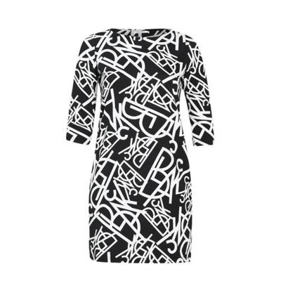 Paprika jurk met all over print zwart/wit Paprika jurk met all over print zwart/wit