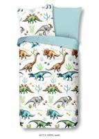 Good Morning Kinderdekbedovertrek "dino&apos;s" - Multi - (140x200/220 cm) - Katoen Flanel - thumbnail