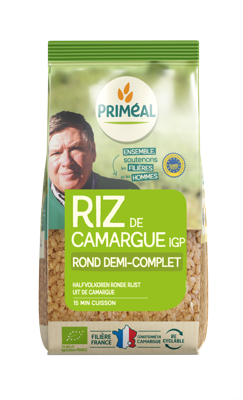 Primeal Halfvolkoren ronde rijst camargue bio 500 Gram