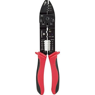 TOOLCRAFT PLC-4131 TO-6680946 Krimp- en striptang 1.5 tot 6 mm² TOOLCRAFT PLC-4131 TO-6680946 Krimp- en striptang 1.5 tot 6 mm²