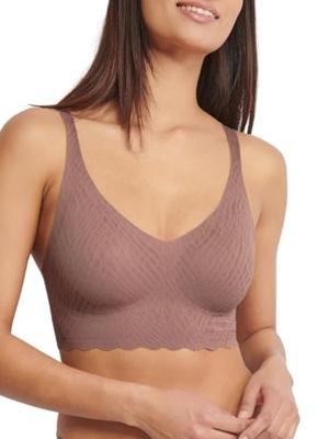 Zero Feel Kanten Bralette gevuld - Bliss - Bh Top met smalle bandjes - Uitneembare vulling