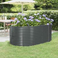 VidaXL Plantenbak 175x100x68 cm gegalvaniseerd staal antracietkleurig - thumbnail