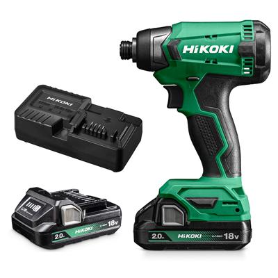 Hikoki WH18DAWCZ | Accu slagschroevendraaier | 18 V | 140 Nm | 1/4" | 2 x 2.0 Ah accu + lader | In kunststof koffer WH18DAWCZ Hikoki WH18DAWCZ | Accu slagschroevendraaier | 18 V | 140 Nm | 1/4" | 2 x 2.0 Ah accu + lader | In kunststof koffer WH18DAWCZ