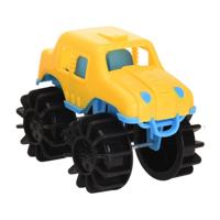 Free and Easy speelgoedauto monstertruck geel 12 cm - thumbnail