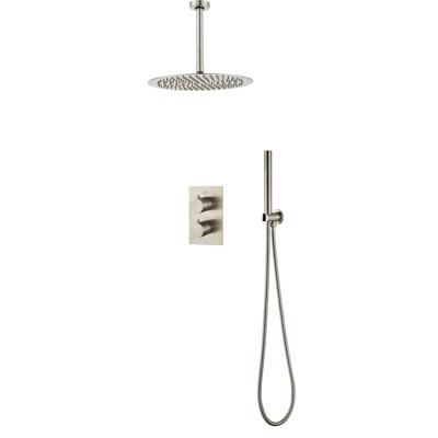 Inbouw Regendouche BWS Exclusive Volledig 304 RVS 30cm met Handdouche Plafondmontage Inbouw Regendouche BWS Exclusive Volledig 304 RVS 30cm met Handdouche Plafondmontage