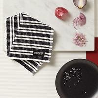 DDDDD DDDDD vaatdoek Stripe black 30 x 30 cm - thumbnail