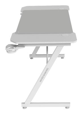 Bureau Gaming Mars Gaming ERGO Wit 140 x 60 cm