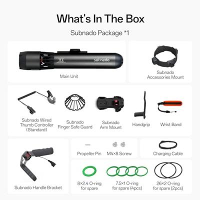 WAYDOO Subnado Seascooter Zwart Li-ion 25.2 V 3900 mAh