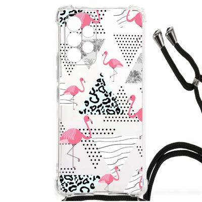 Samsung Galaxy A53 Case Anti-shock Flamingo Triangle Samsung Galaxy A53 Case Anti-shock Flamingo Triangle