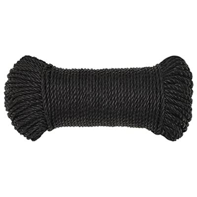 Werktouw 6 mm 50 m polypropeen zwart - thumbnail