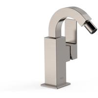 Bidetmengkraan Tres Cuadro Exclusive met Hendel Gebogen Uitloop 11,5 cm RVS - thumbnail