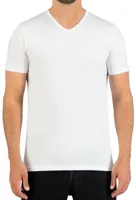 Beeren shirt 100% katoen V hals EXTRA LANG + 5 cm-XL-Zwart - thumbnail