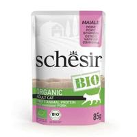 SCHESIR Bio Pork - nat kattenvoer - 85 g - thumbnail