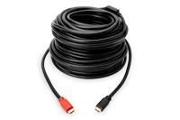 Digitus AK-330118-100-S HDMI-kabel HDMI Aansluitkabel HDMI-A-stekker, HDMI-A-stekker 10.00 m Zwart 4K UHD, Audio Return Channel (ARC), Vergulde steekcontacten - thumbnail