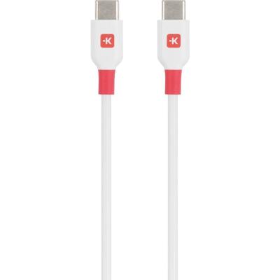 Skross SKCA0020C-C200CN USB-C-kabel USB 2.0 USB-C 2.00 m Wit
