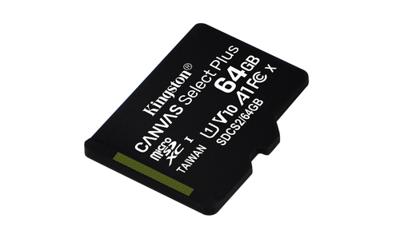 Micro SD kaart met adapter Kingston Canvas Select Plus 64GB 64 GB