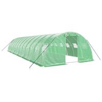 Tuinkas met stalen frame 48 m² 12x4x2 m groen - thumbnail