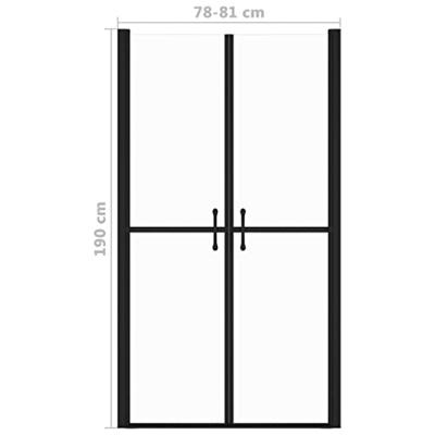 VidaXL Douchedeur (78-81)x190 cm esg transparant VidaXL Douchedeur (78-81)x190 cm esg transparant